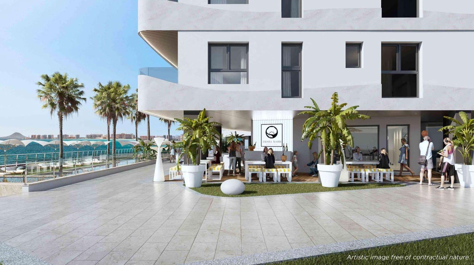 2 chambre Appartement à vendre à La Manga del Mar Menor avec piscine - 473 000 € (Ref: 9818720)