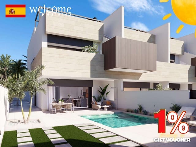 3 soveværelse Bungalow til salg i Pilar de la Horadada ciudad, Pilar de la Horadada med swimmingpool garage - € 459.000 (Ref: 9862203)