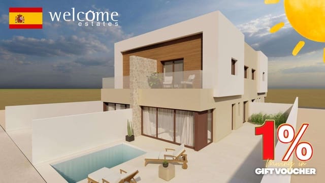 3 soveværelse Semi-Rækkehus til salg i Santiago de la Ribera, San Javier med swimmingpool garage - € 376.500 (Ref: 9863774)