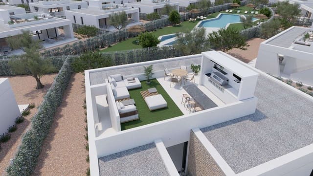 Chalet de 3 habitaciones en Hacienda del Alamo, Fuente Alamo de Murcia en venta con piscina garaje - 395.000 € (Ref: 9880009)