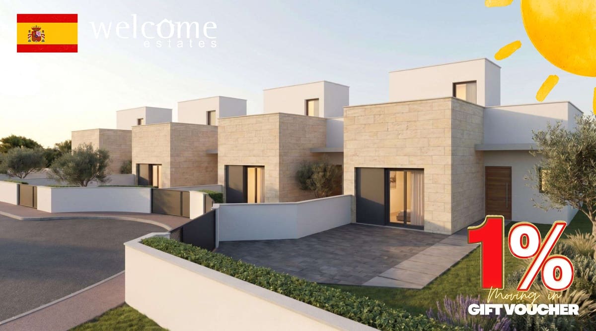 3 Zimmer Doppelhaus zu verkaufen in Mazarron mit Pool Garage - 289.000 € (Ref: 9921155)