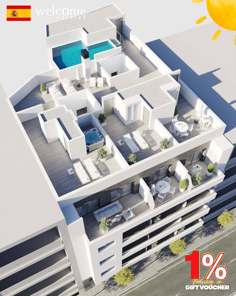 3 quarto Apartamento para venda em Torrevieja com piscina - 469 000 € (Ref: 9921383)