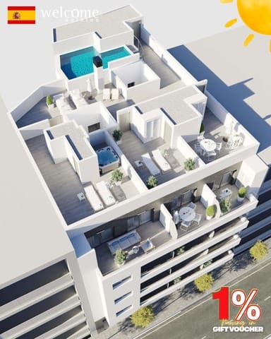 3 soveværelse Lejlighed til salg i Centro - Muelle Pesquero, Torrevieja med swimmingpool garage - € 469.000 (Ref: 9921383)