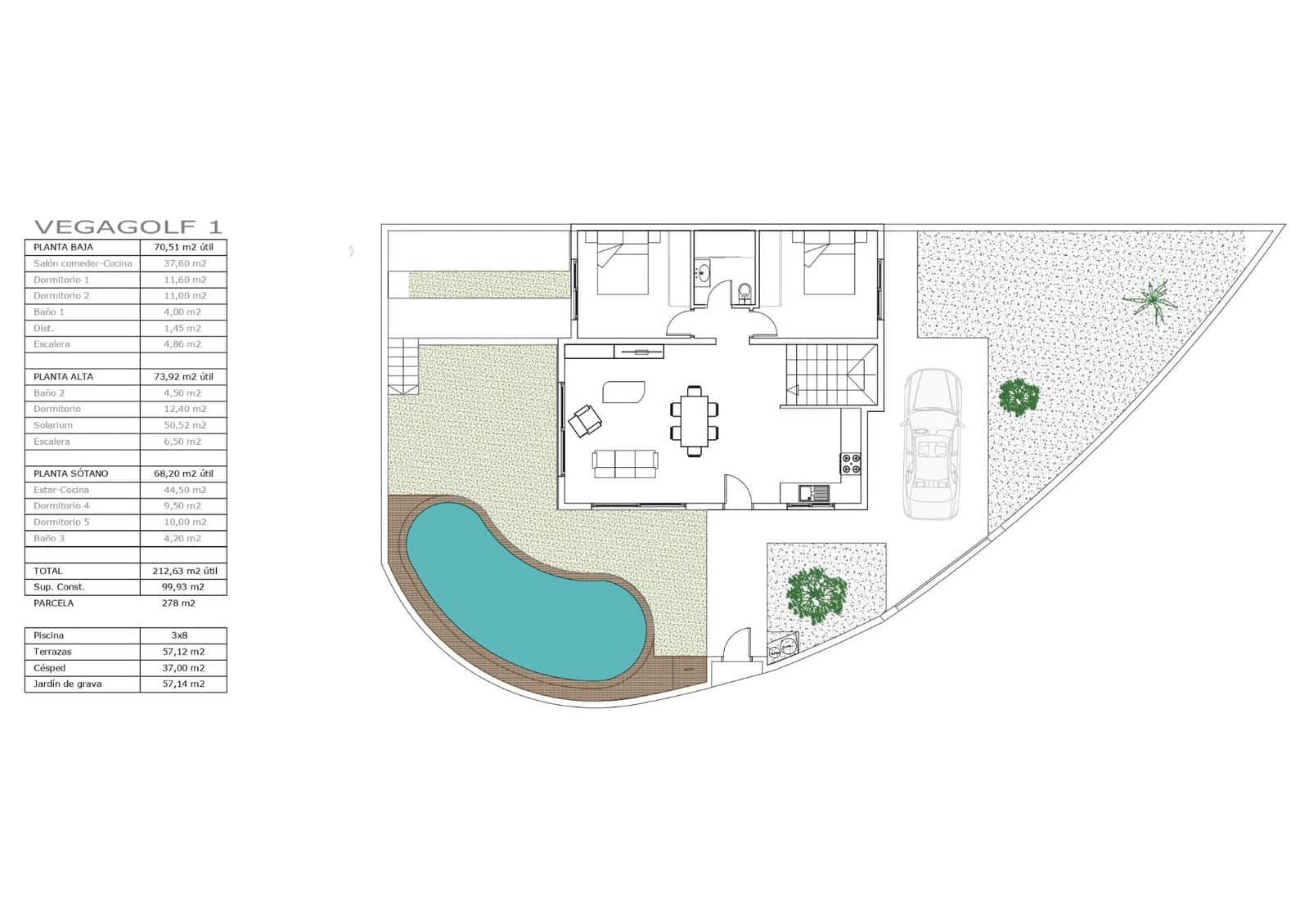 5 bedroom Villa for sale in Ciudad Quesada with pool - € 556,000 (Ref: 7506982)