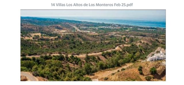 Building Plot for sale in Alto de los Monteros, Marbella - € 7,200,000 (Ref: 9109088)