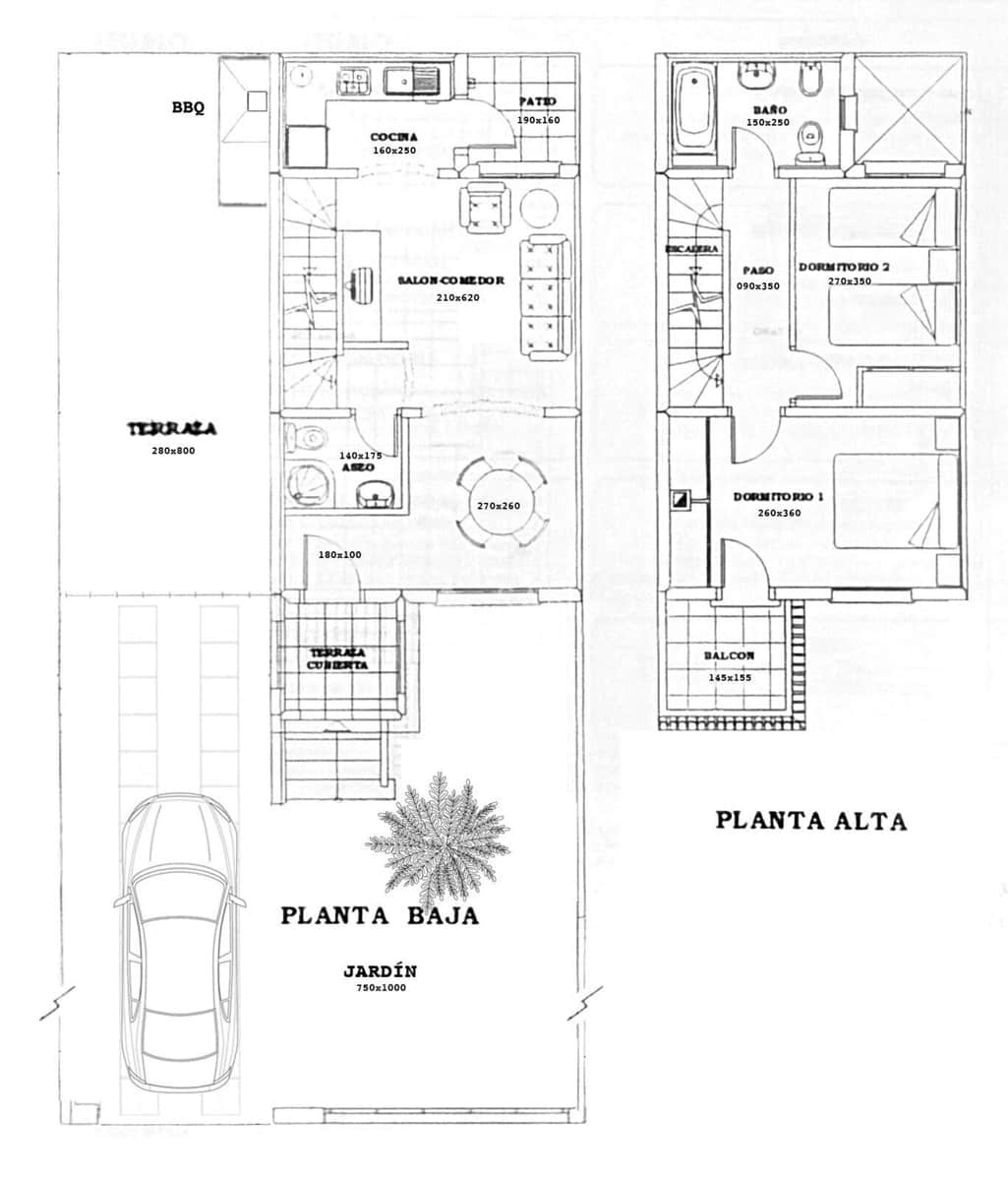 Pareado de 3 habitaciones en Monforte del Cid en venta - 210.000 € (Ref: 10011616)