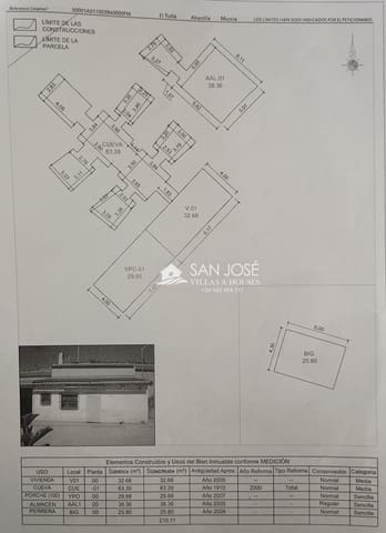 4 chambre Maison Troglodyte à vendre à Abanilla avec garage - 140 000 € (Ref: 8448384)