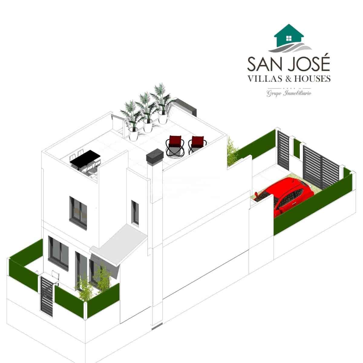 2 soverom Rekkehus til salgs i Cox med svømmebasseng garasje - € 219 000 (Ref: 8896989)