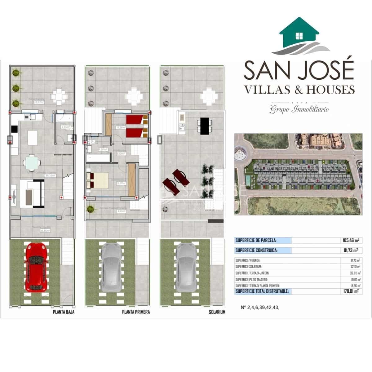 2 soverom Rekkehus til salgs i Cox med svømmebasseng garasje - € 219 000 (Ref: 8896989)