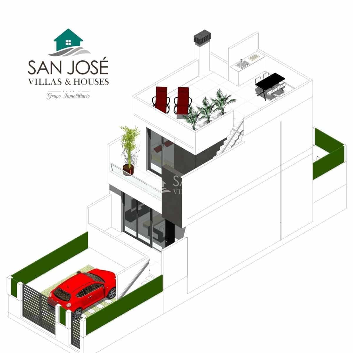 2 soverom Rekkehus til salgs i Cox med svømmebasseng garasje - € 219 000 (Ref: 8896989)