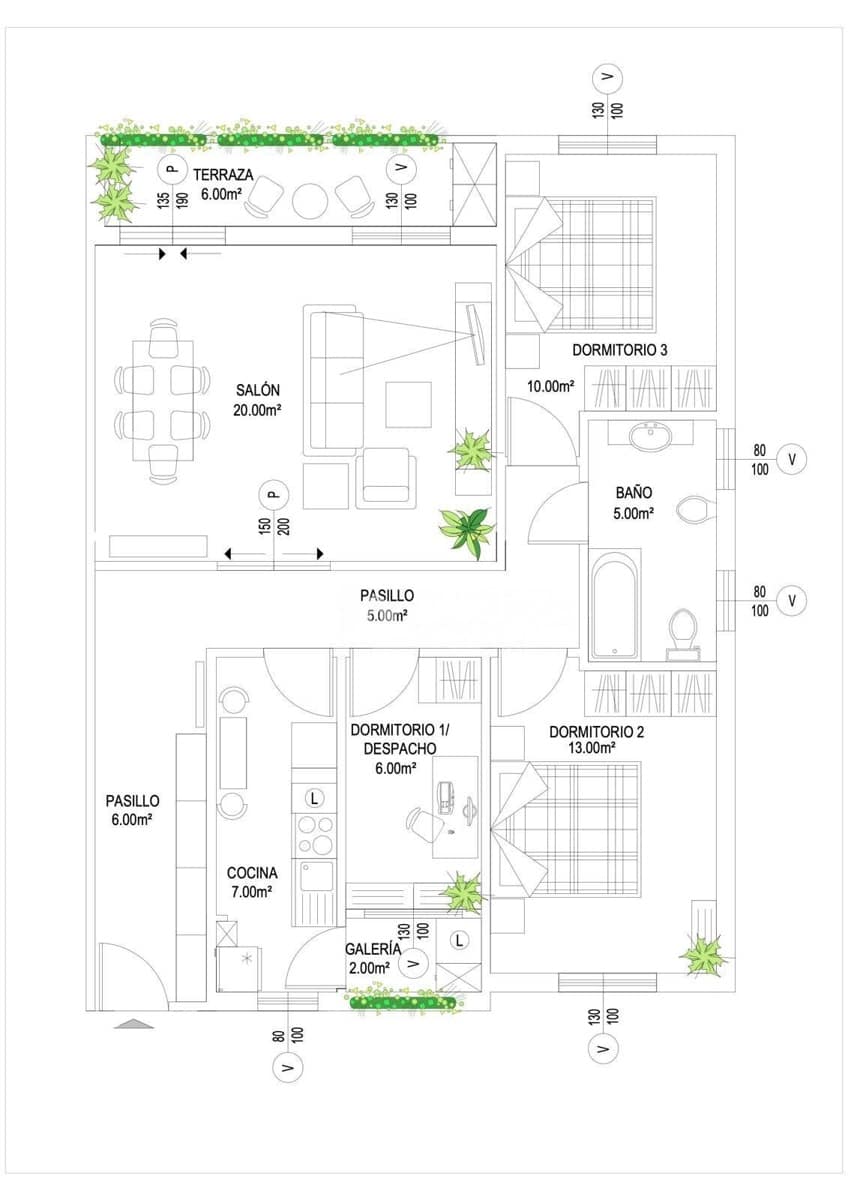 Piso de 3 habitaciones en Alicante / Alacant ciudad en venta - 157.000 € (Ref: 9453236)