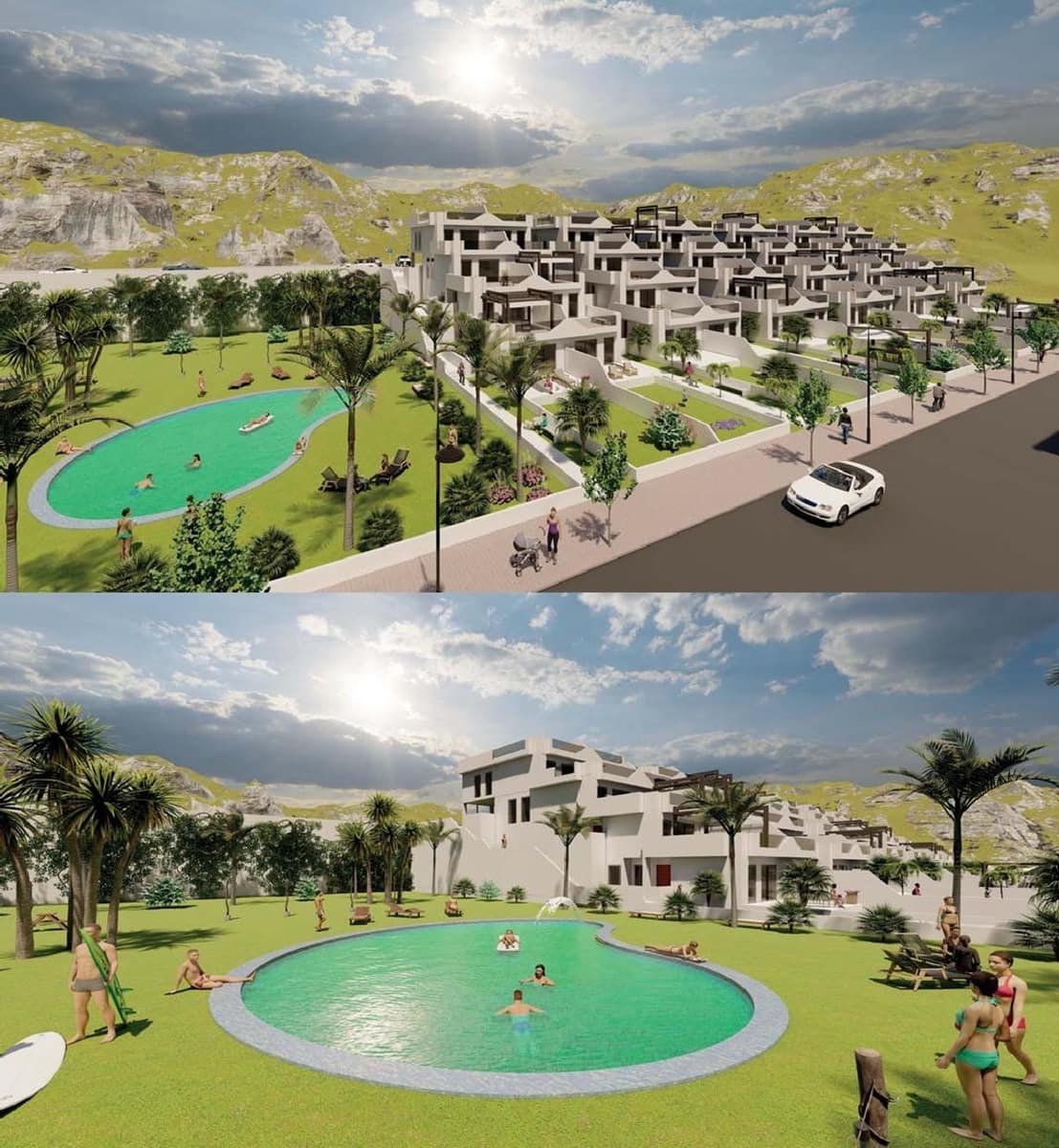 2 soverom Penthouse til salgs i Muchamiel / Mutxamel med svømmebasseng - € 264 000 (Ref: 9409280)