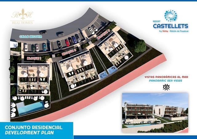 2 camera da letto Appartamento in vendita in Finestrat Pueblo, Finestrat con piscina garage - 249.000 € (Rif: 6767499)