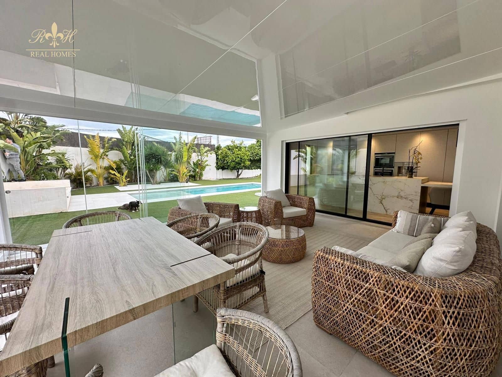 3 sypialnia Willa do wynajęcia w Albir z basenem garażem - 3 600 € (Ref: 8573621)