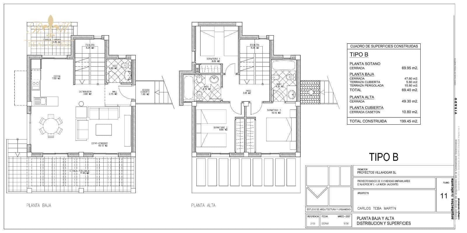 3 slaapkamer Villa te huur in La Nucia met zwembad garage - € 2.400 (Ref: 9261843)