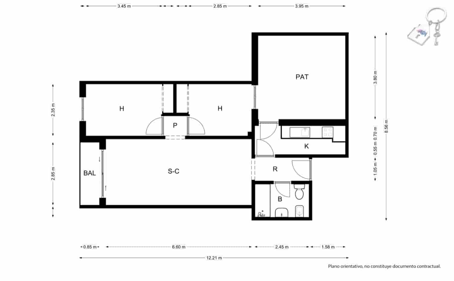2 soverom Strandleiligheter til salgs i Torrevieja - € 153 500 (Ref: 9547539)