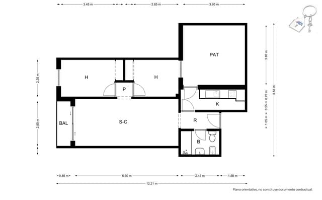 2 soverom Strandleiligheter til salgs i Antonio Machado, Torrevieja - € 153 500 (Ref: 9547539)