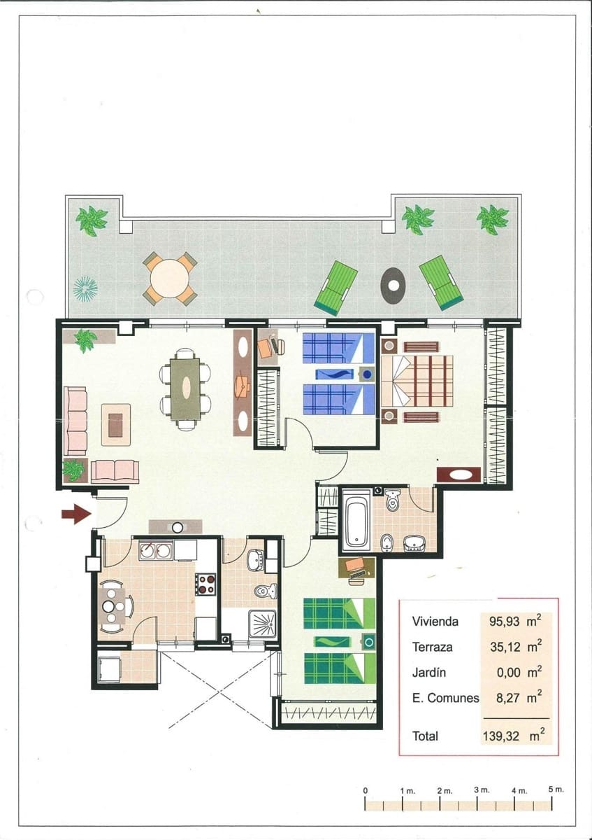 3 makuuhuone Huoneisto myytävänä paikassa Naquera mukana uima-altaan 
autotalli - 255 000 € (Ref: 9438534)