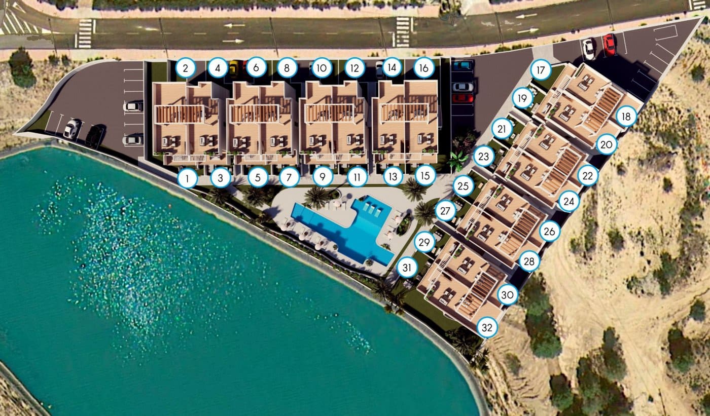 3 soveværelse Rækkehus til salg i Finestrat med swimmingpool - € 339.900 (Ref: 7102584)