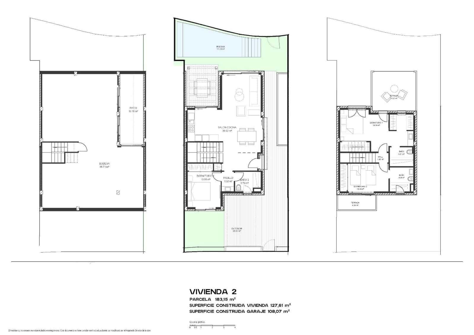 Chalet de 3 habitaciones en Torre-Pacheco en venta con piscina garaje - 550.000 € (Ref: 10074644)