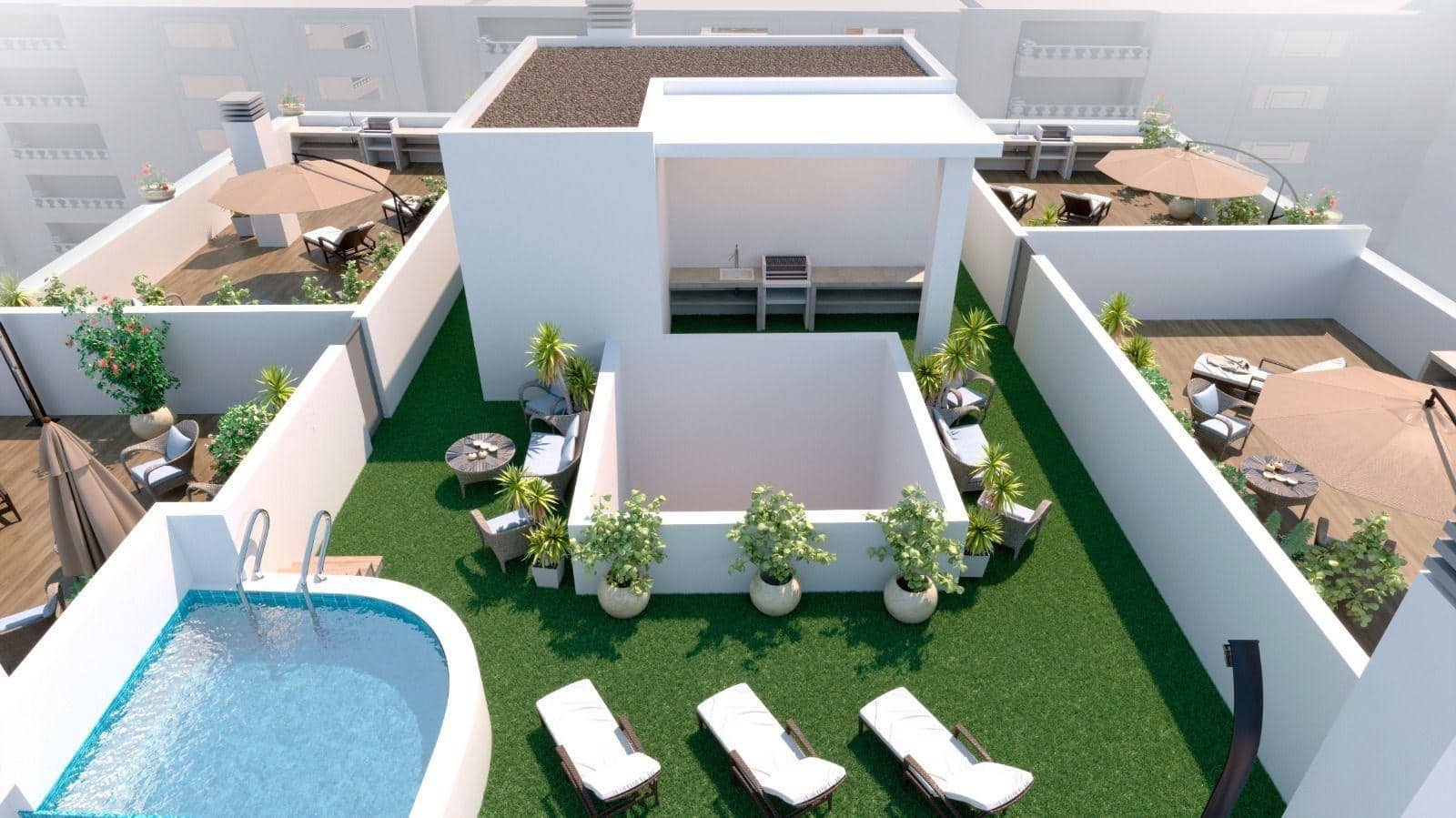 2 soverom Penthouse til salgs i Torrevieja med svømmebasseng - € 349 000 (Ref: 9611766)