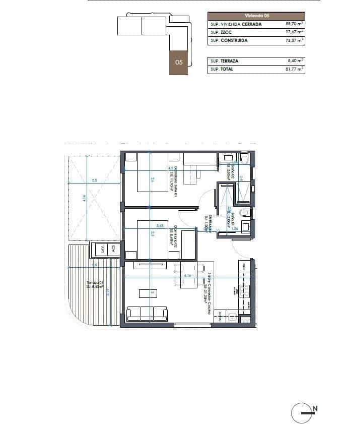2 bedroom Apartment for sale in Guardamar del Segura with pool - € 290,000 (Ref: 9614381)