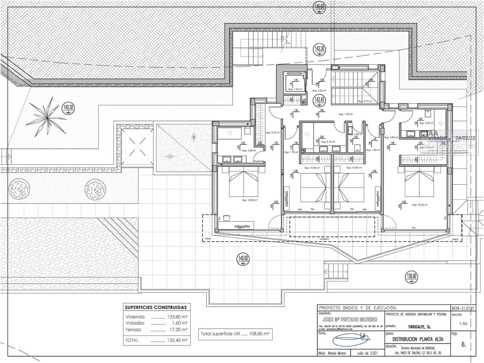 4 soverom Villa til salgs i Benissa med svømmebasseng - € 2 450 000 (Ref: 9614387)