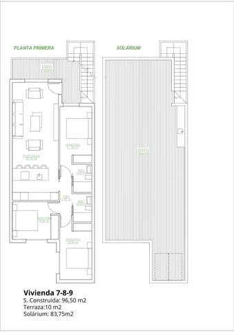 3 bedroom Villa for sale in Lo Pagan, San Pedro del Pinatar with pool - € 299,900 (Ref: 9614412)