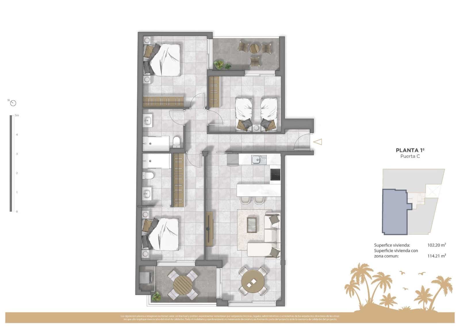 Apartamento de 3 habitaciones en Guardamar del Segura en venta con piscina - 369.500 € (Ref: 9622553)
