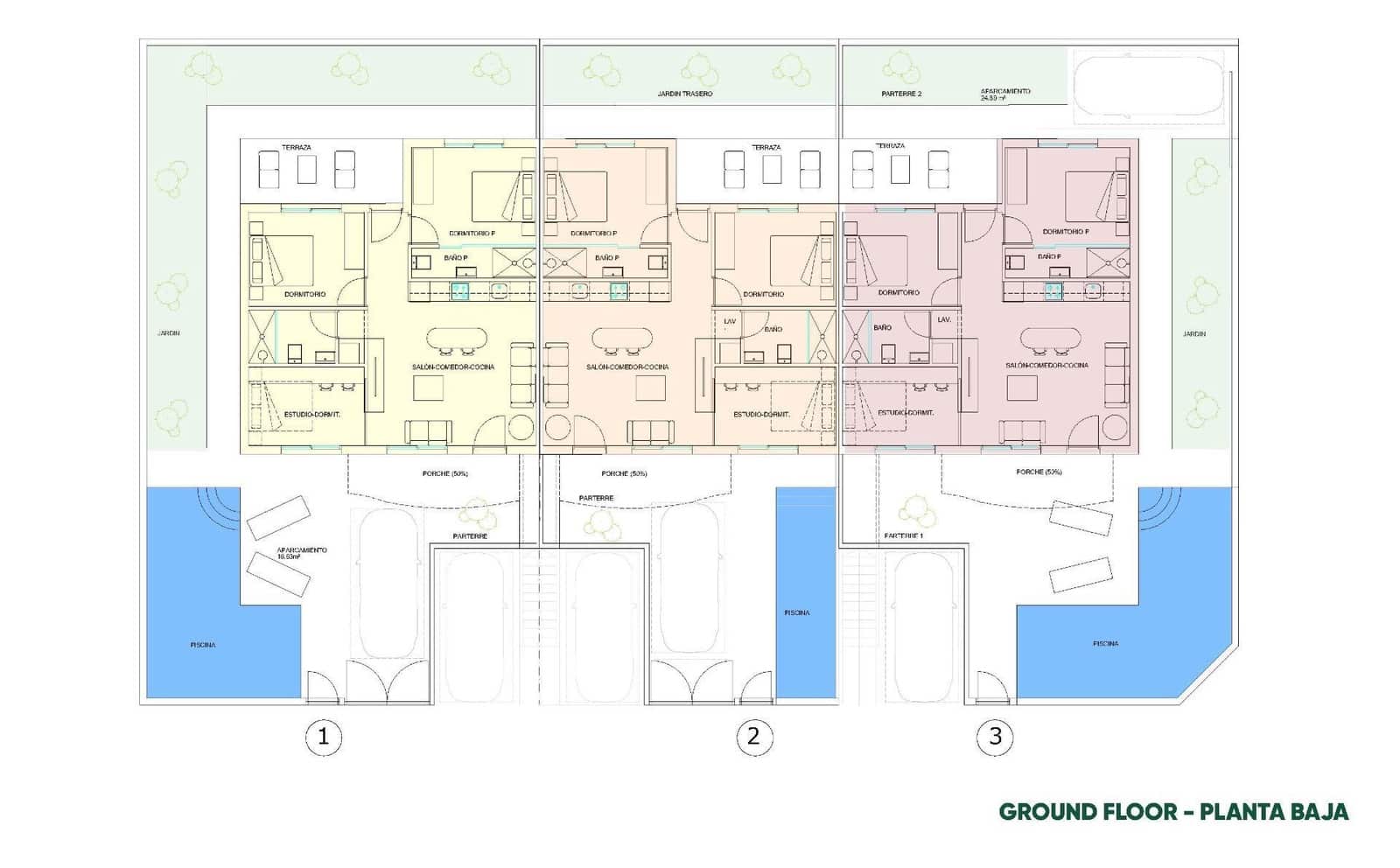 Chalet de 3 habitaciones en Pilar de la Horadada en venta con piscina - 369.900 € (Ref: 9716740)