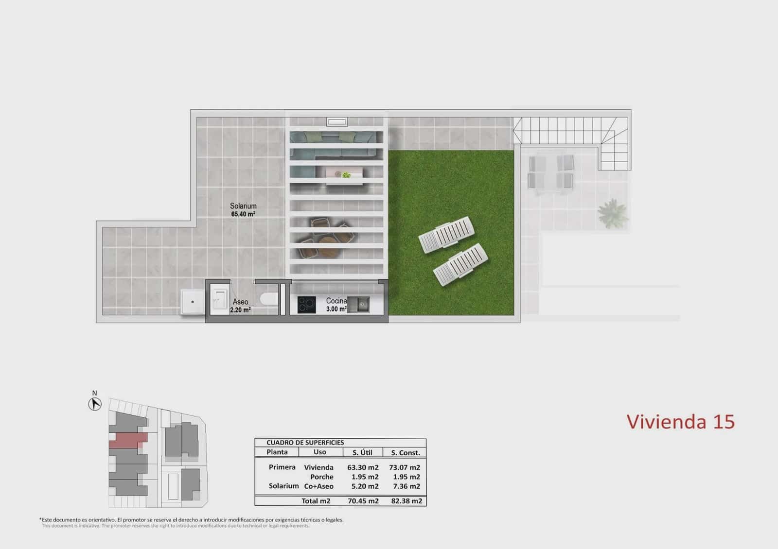 2 soverom Bungalow til salgs i Pilar de la Horadada med svømmebasseng garasje - € 314 900 (Ref: 10003594)