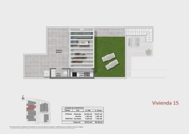 2 soverom Bungalow til salgs i Pilar de la Horadada ciudad, Pilar de la Horadada med svømmebasseng garasje - € 314 900 (Ref: 10003594)