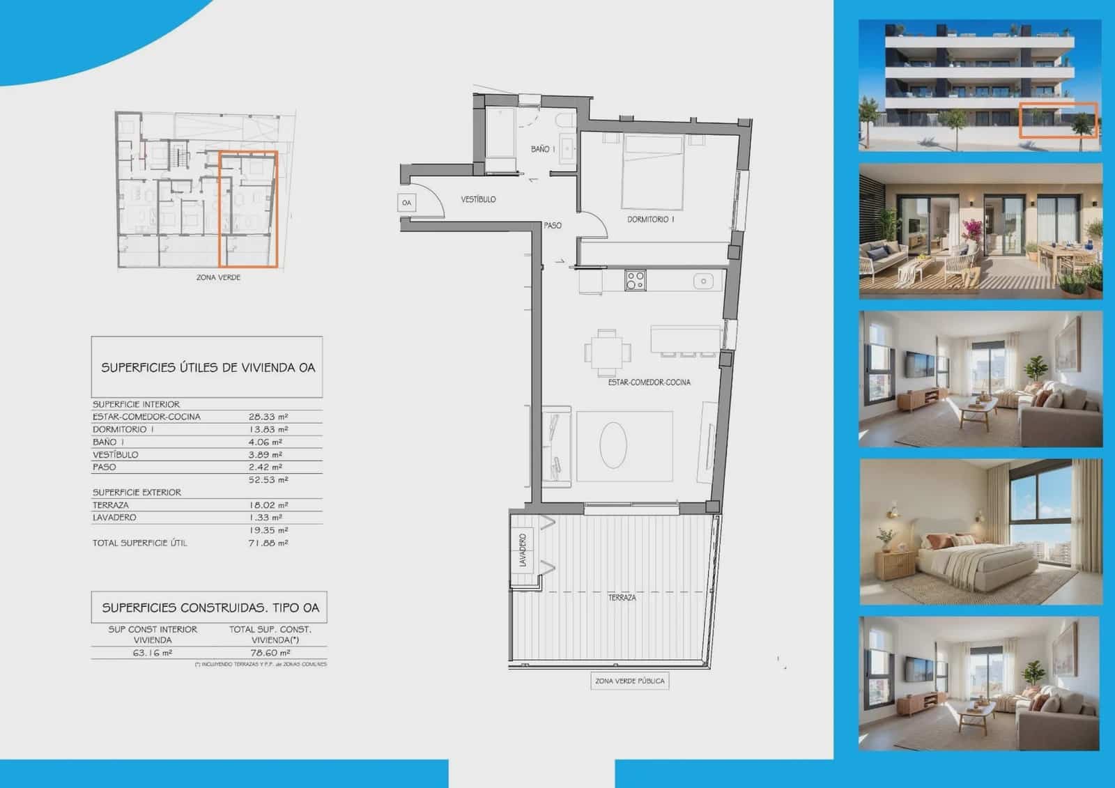 1 chambre Appartement à vendre à Benijofar avec piscine garage - 249 900 € (Ref: 10012988)