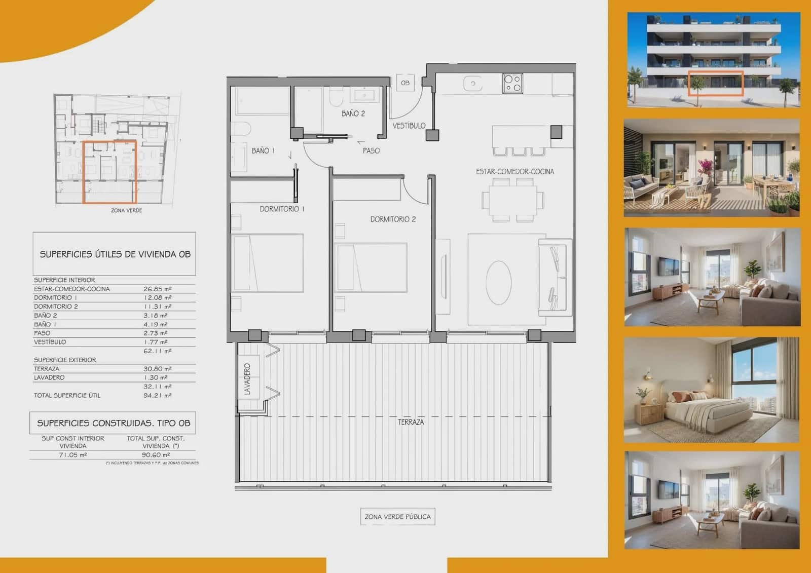2 chambre Appartement à vendre à Benijofar avec piscine garage - 284 900 € (Ref: 10012989)
