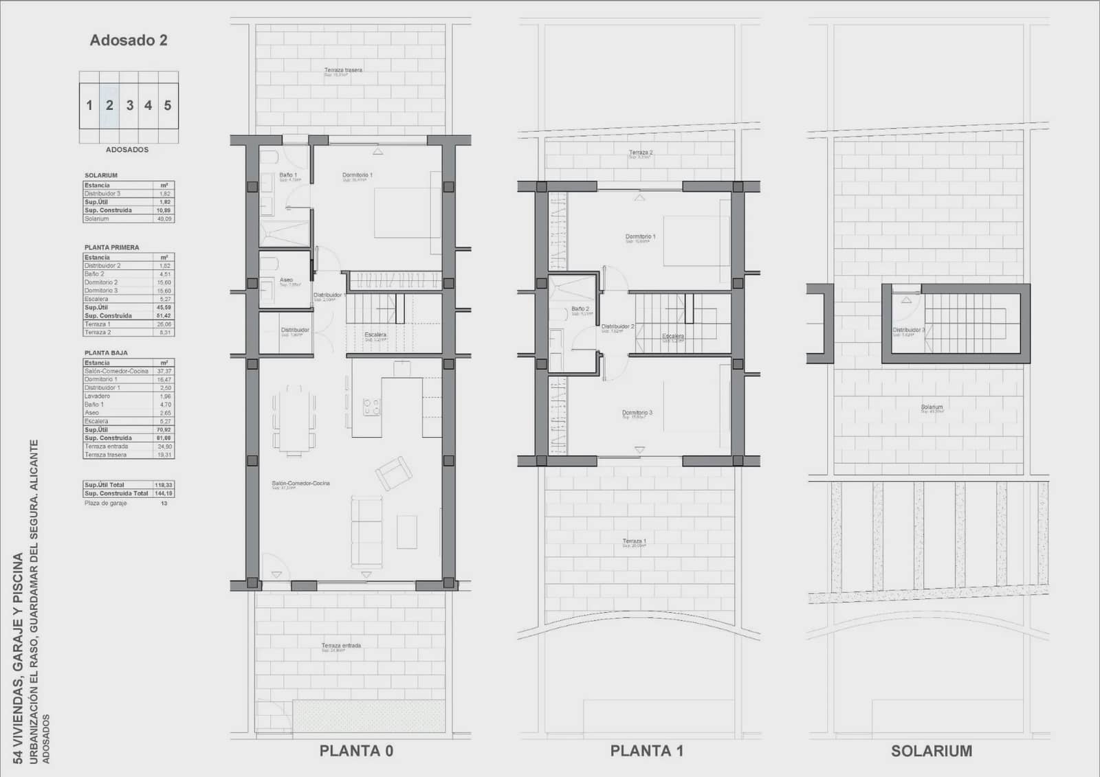 3 sypialnia Dom na sprzedaż w Guardamar del Segura z basenem - 464 900 € (Ref: 10012990)