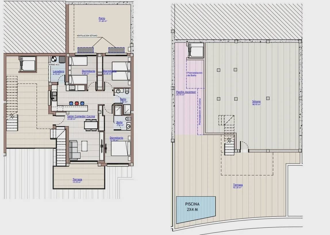 Bungalow de 3 habitaciones en San Miguel de Salinas en venta con piscina - 399.000 € (Ref: 10020364)
