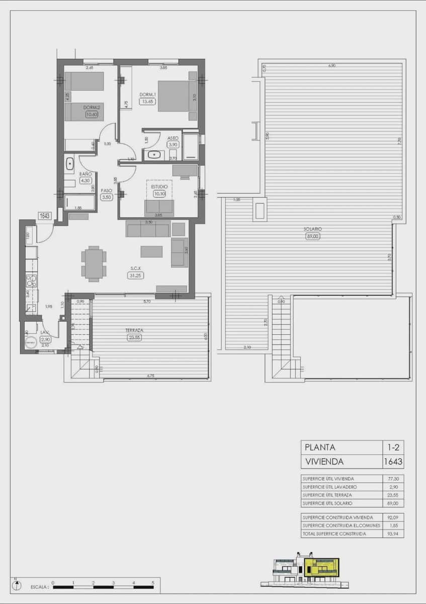 3 makuuhuone Bungalow myytävänä paikassa Algorfa mukana uima-altaan 
autotalli - 365 000 € (Ref: 10038449)