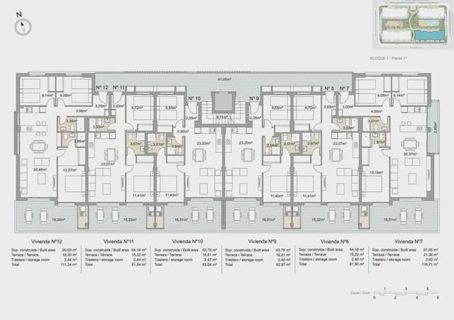 2 soveværelse Lejlighed til salg i Pilar de la Horadada ciudad, Pilar de la Horadada med swimmingpool garage - € 249.000 (Ref: 10078040)