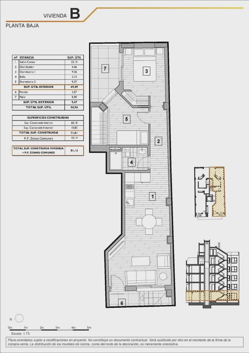 2 sovrum Lägenhet till salu i Guardamar del Segura med pool - 215 000 € (Ref: 10101528)