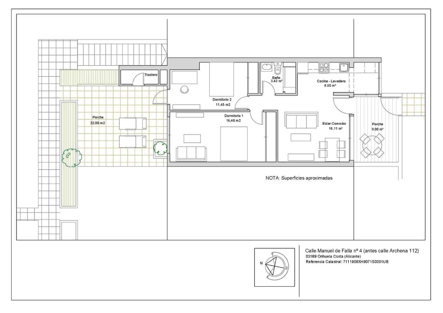 2 sovrum Lägenhet till salu i Villamartin med garage - 225 000 € (Ref: 9891608)