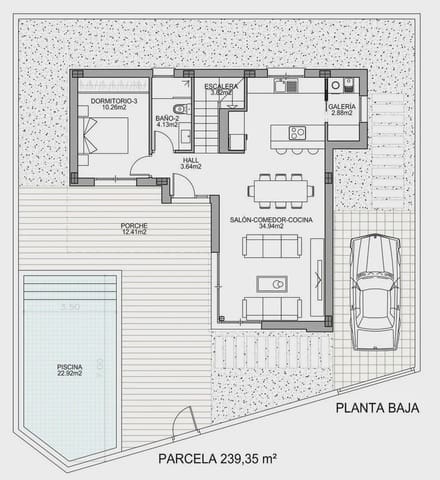 3 sypialnia Willa na sprzedaż w Benijófar z basenem garażem - 586 000 € (Ref: 9961256)