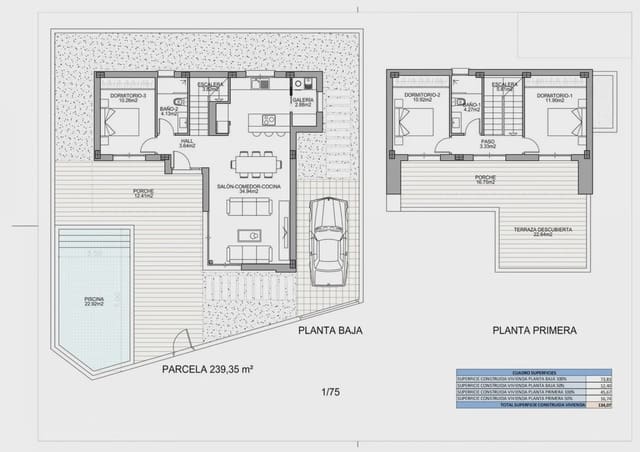 3 sypialnia Willa na sprzedaż w Benijófar z basenem garażem - 586 000 € (Ref: 9961256)
