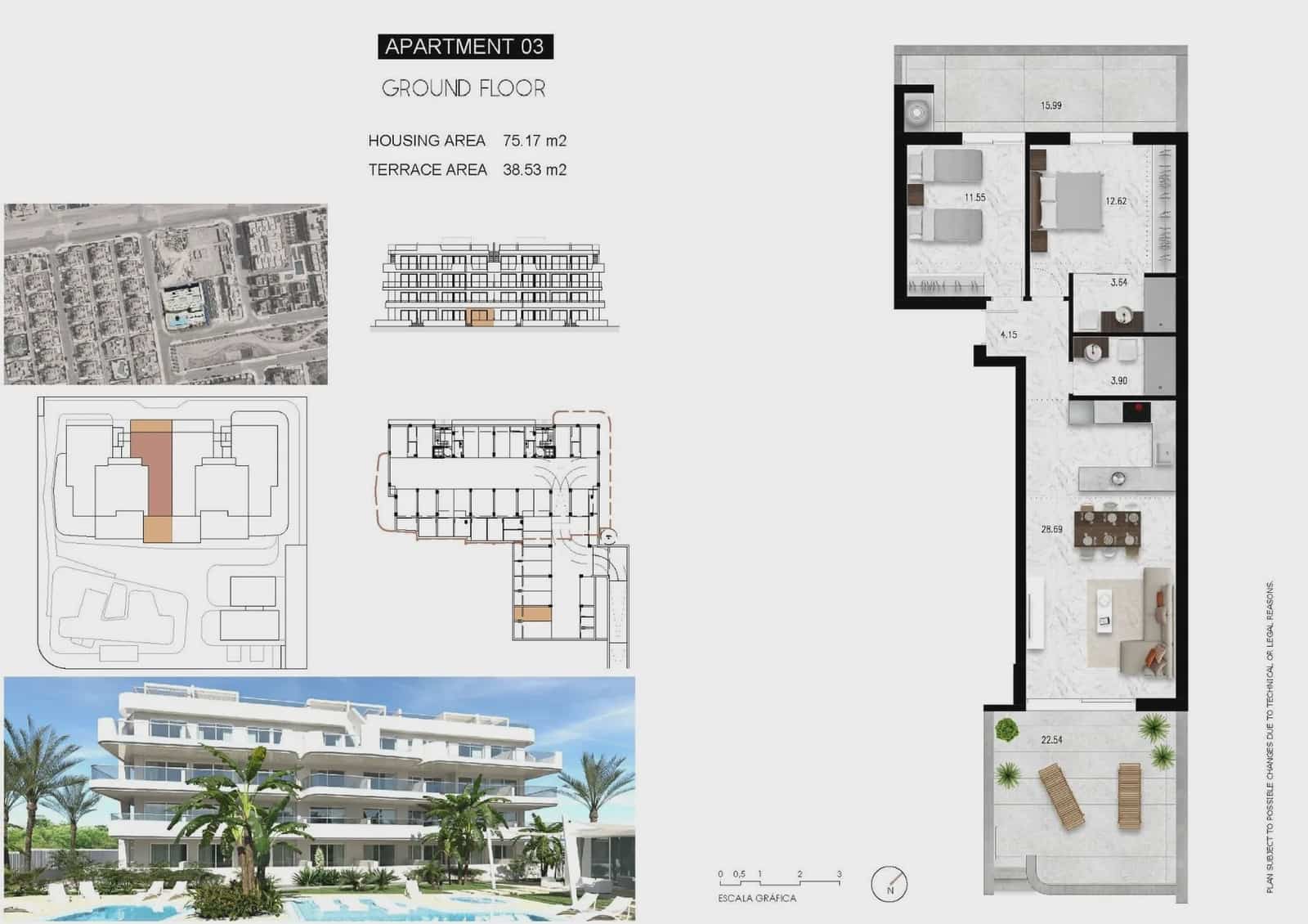 2 bedroom Apartment for sale in Orihuela Costa with pool garage - € 390,000 (Ref: 9961270)