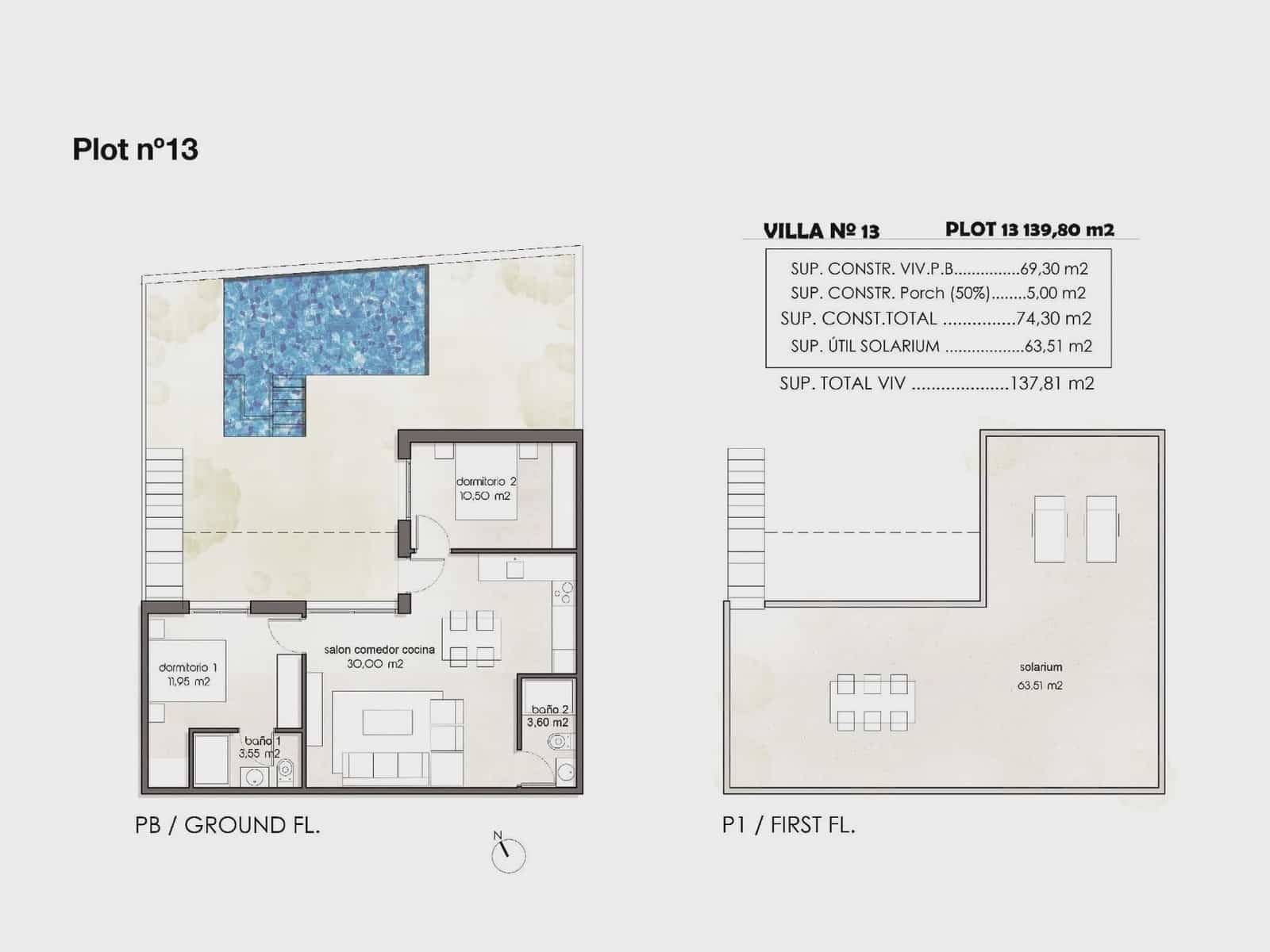 2 camera da letto Casa in vendita in Pilar de la Horadada con garage - 350.000 € (Rif: 9961281)