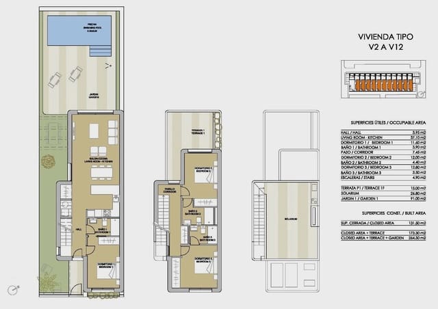 3 soveværelse Villa til salg i Mil Palmeras, Pilar de la Horadada med swimmingpool - € 559.900 (Ref: 9961290)