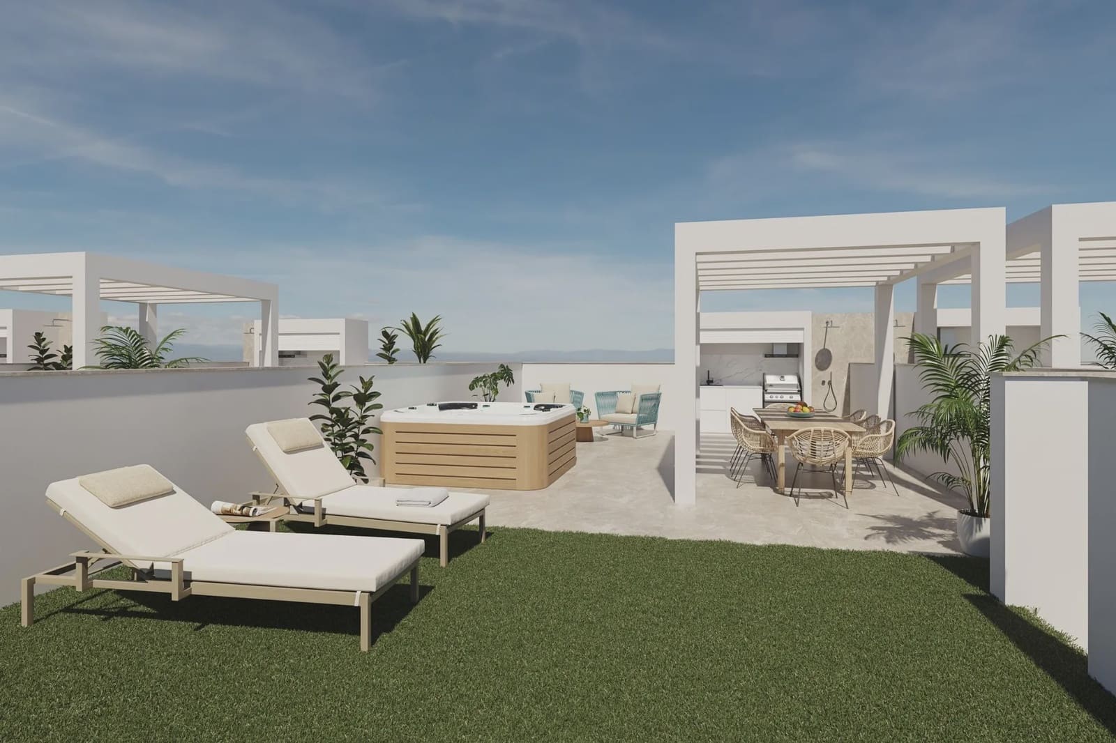 3 sypialnia Bungalow na sprzedaż w Pilar de la Horadada z basenem garażem - 270 000 € (Ref: 9961353)