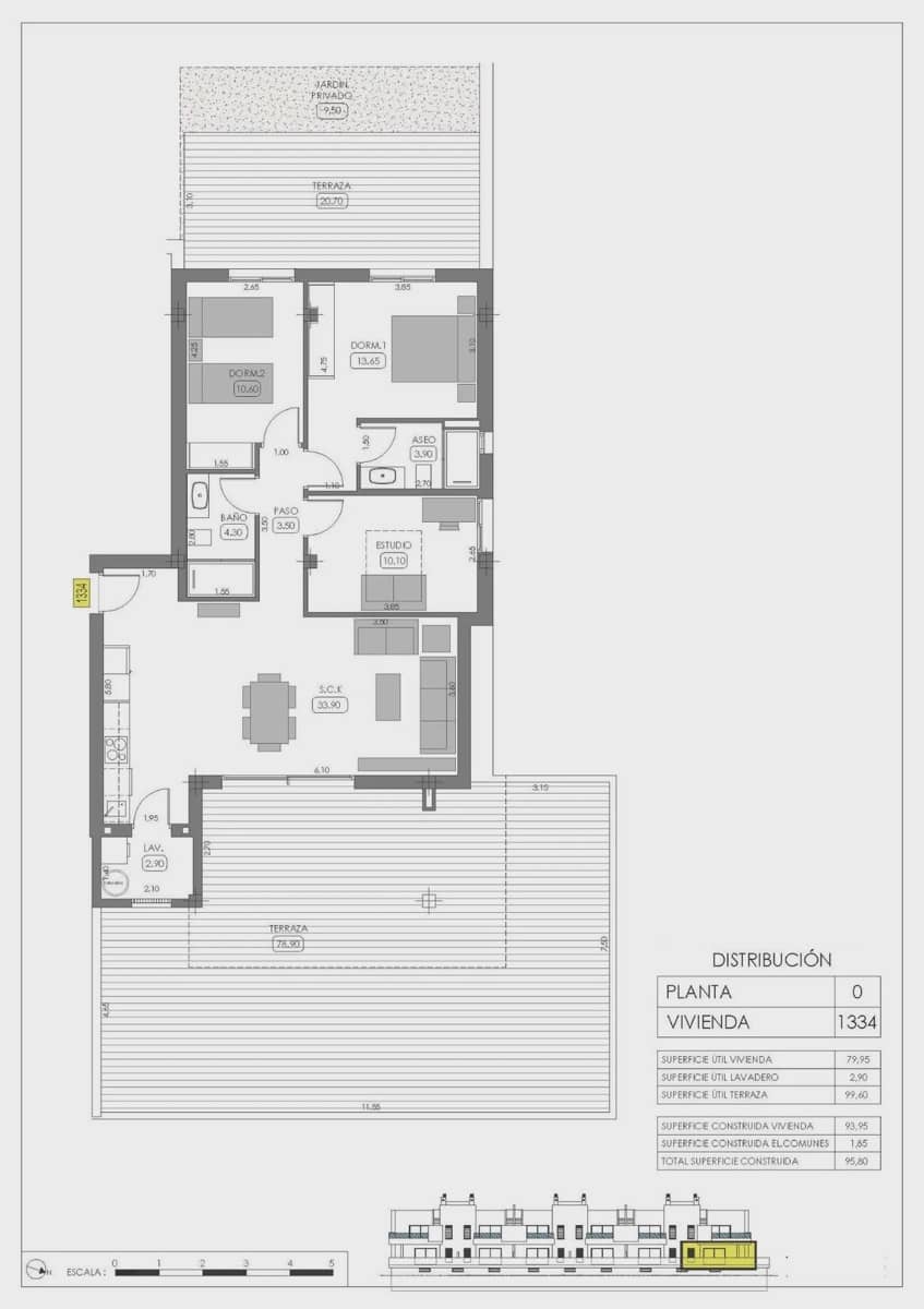 2 quarto Bungalow para venda em Algorfa com piscina garagem - 318 000 € (Ref: 9961361)
