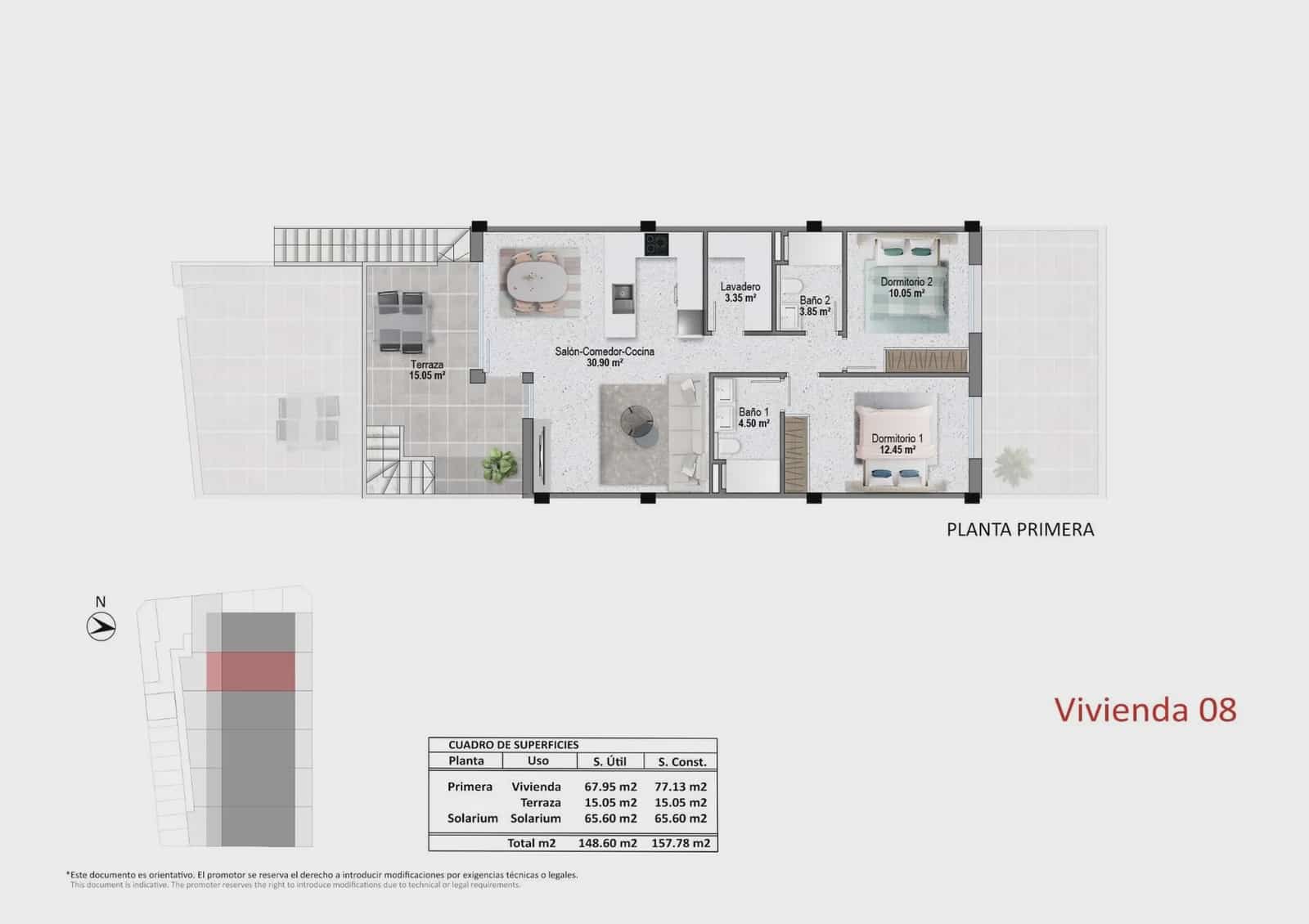 Bungalow de 2 habitaciones en Pilar de la Horadada en venta con piscina garaje - 319.900 € (Ref: 9961380)