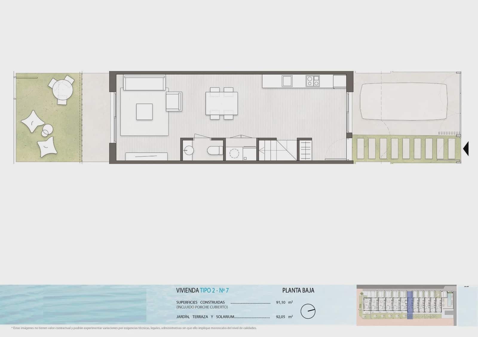 2 soverom Hus til salgs i Pilar de la Horadada med svømmebasseng garasje - € 314 900 (Ref: 9961381)