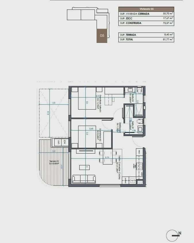 2 camera da letto Appartamento in vendita in Guardamar del Segura con piscina garage - 305.000 € (Rif: 9961398)